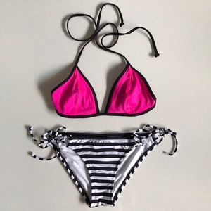NWT Abercrombie & Fitch Striped Bikini Bottoms